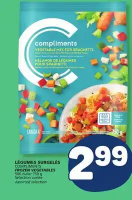 Marché Bonichoix COMPLIMENTS FROZEN VEGETABLES offer