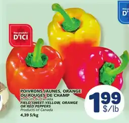 Marché Bonichoix FIELD SWEET YELLOW, ORANGE OR RED PEPPERS offer