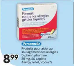 Brunet PERSONNELLE Produits pour aider au soulagement des allergies Diphenhydramine offer