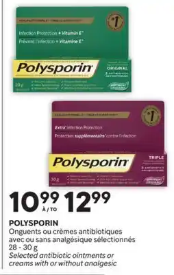 Brunet POLYSPORIN Onguents ou crèmes antibiotiques avec ou sans analgésique sélectionnés offer
