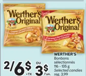 Brunet WERTHER'S Bonbons sélectionnés offer