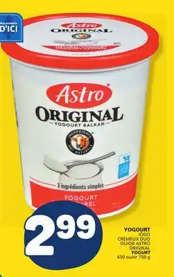 Marché Bonichoix IÖGO OR ASTRO ORIGINAL YOGURT offer
