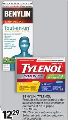 Brunet BENYLIN, TYLENOL Produits pour aider au soulagement des rhume et de la grippe offer