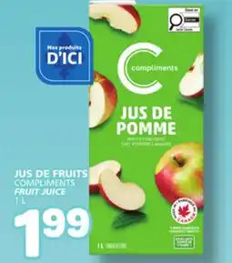 Marché Bonichoix COMPLIMENTS FRUIT JUICE offer