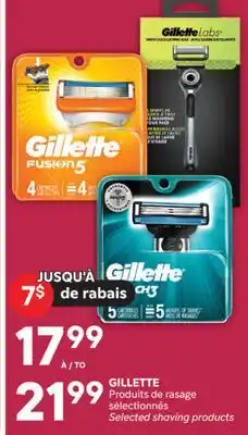 Brunet GILLETTE Produits de rasage sélectionnés offer