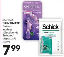 Brunet SCHICK, SKINTIMATE Rasoirs jetables sélectionnés offer