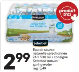 Brunet SELECTION Eau de source naturelle sélectionnée offer