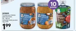 Brunet GERBER Purées pour bébés sélectionnées offer