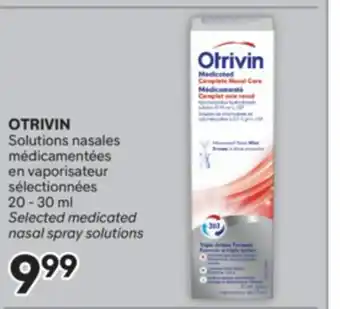 Brunet OTRIVIN Solutions nasales médicamentées en vaporisateur sélectionnées offer