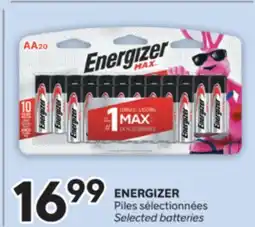Brunet ENERGIZER Piles sélectionnées offer