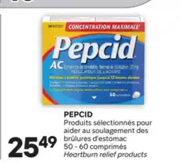 Brunet PEPCID Produits sélectionnés pour aider au soulagement des brûlures d'estomac offer