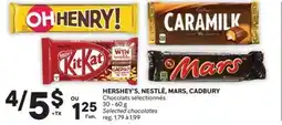 Brunet HERSHEY'S, NESTLÉ, MARS, CADBURY Chocolats sélectionnés offer