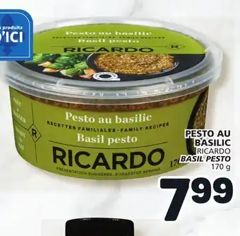 Marché Bonichoix RICARDO BASIL PESTO offer