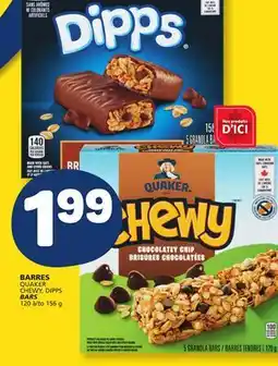 Marché Bonichoix QUAKER CHEWY, DIPPS BARS offer