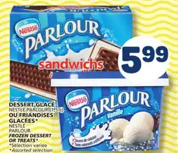 Marché Bonichoix NESTLÉ PARLOUR (1,5 L) FROZEN DESSERT OR NESTLÉ PARLOUR TREATS offer