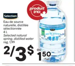 Brunet SELECTION Eau de source naturelle, distillée sélectionnée offer
