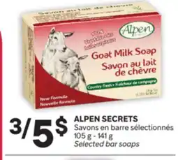 Brunet ALPEN SECRETS Savons en barre sélectionnés offer