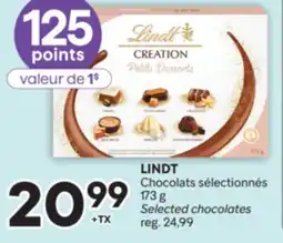 Brunet LINDT Chocolats sélectionnés 173 g Selected chocolates offer