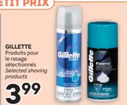 Brunet GILLETTE Produits pour le rasage sélectionnés offer
