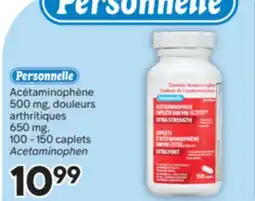 Brunet PERSONNELLE Acétaminophène 500 mg, douleurs arthritiques 650 mg offer