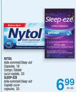 Uniprix NYTOL Aide-sommeil/Sleep aid, SLEEP-EZE Aide-sommeil/Sleep aid offer