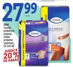 Uniprix TENA Culottes protectrices unisexes / Unisex protective underwear offer