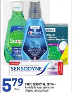 Uniprix CREST, SENSODYNE, OPTION+ Produits dentaires sélectionnés/Selected dental products offer