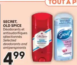 Brunet SECRET, OLD SPICE Déodorants et antisudorifiques sélectionnés offer