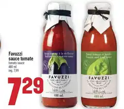 Marché Adonis FAVUZZI SAUCE TOMATE | FAVUZZI TOMATO SAUCE offer