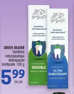 Uniprix GREEN BEAVER Dentifrice naturapeutique / Naturapeutic toothpaste offer