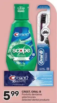 Brunet CREST, ORAL-B Produits dentaires sélectionnés offer