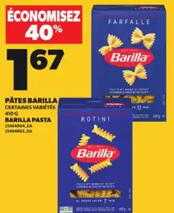 Provigo BARILLA PASTA, 410g offer