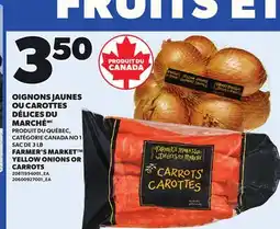 Provigo FARMER'S MARKET YELLOW ONIONS OR CARROTS, SAC DE 3 LB offer