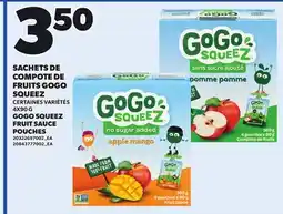 Provigo GOGO SQUEEZ FRUIT SAUCE POUCHES, 4X90 G offer
