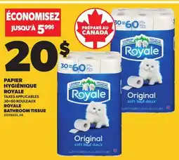 Provigo ROYALE BATHROOM TISSUE, 30=60 ROULEAUX offer