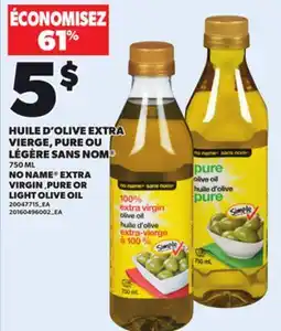 Provigo NO NAME EXTRA VIRGIN, 750 ML OR PURE OR LIGHT OLIVE OIL offer