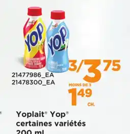 Provigo YOPLAIT YOP , 200 mL offer