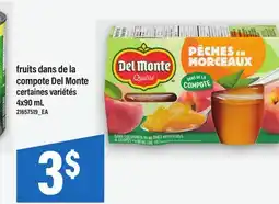 Maxi FRUITS DE LA COMPOTE DEL MONTE, 4x90 mL offer
