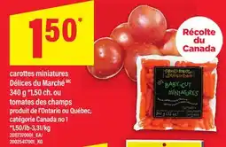 Maxi CAROTTES MINIATURES DÉLICES DU MARCHÉ, 340G offer