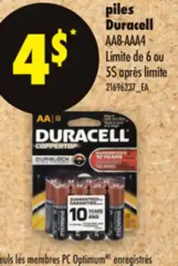 Maxi PILES DURACELL offer