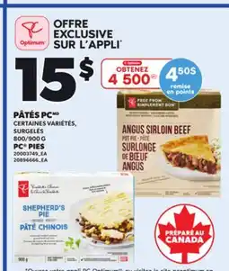 Provigo PC PIES, 800/900 G offer