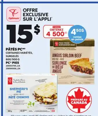 Provigo PC PIES, 800/900 G offer