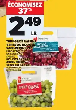 Provigo GREEN OR RED SEEDLESS GRAPES offer