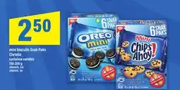 Maxi MINI BISCUITS SNAK PAKS CHRISTIE, 150-200 G offer