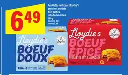 Maxi FEUILLETÉS DE BŒUF LLOYDIE'S | beef patties, 780 g offer