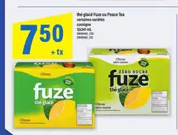 Maxi THÉ GLACÉ FUZE OU PEACE TEA, 12x341 mL offer
