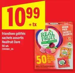 Maxi FRIANDISES GÉLIFIÉS SACHETS ASSORTIS REALFRUIT DARE, 50 un offer