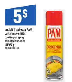 Maxi ENDUIT À CUISSON PAM | cooking oil spray, 141/170 g offer