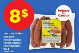 Maxi SAUCISSES FUMÉES SANS NOM | smoked sausages, 900 g offer