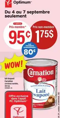 Maxi LAIT ÉVAPORÉ CARNATION, 354 mL offer